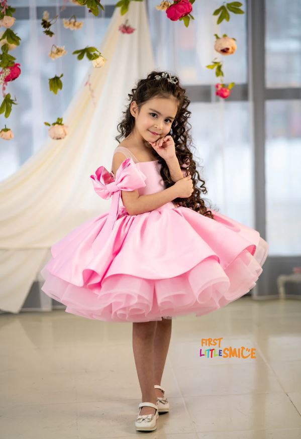 purple birthday dresses Kids Dress For Girls Strap Tulle Fluffy Princess Eleagnt Party Tutu Prom Dresses Children Wedding Evening Bowknot Gown 1-5 Years 2 / 3T main image 1