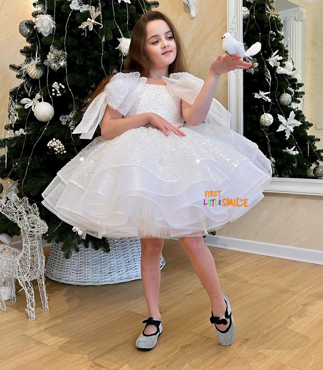 Beaded Fluffy Birthday Party Dress