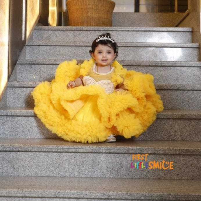 Beaded Fluffy Birthday Party Dress