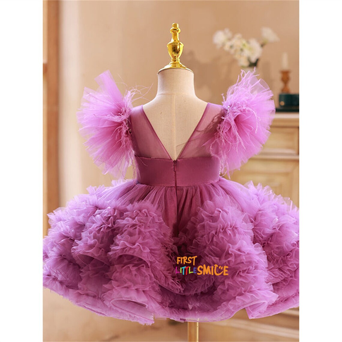 Beaded Fluffy Birthday Party Dress