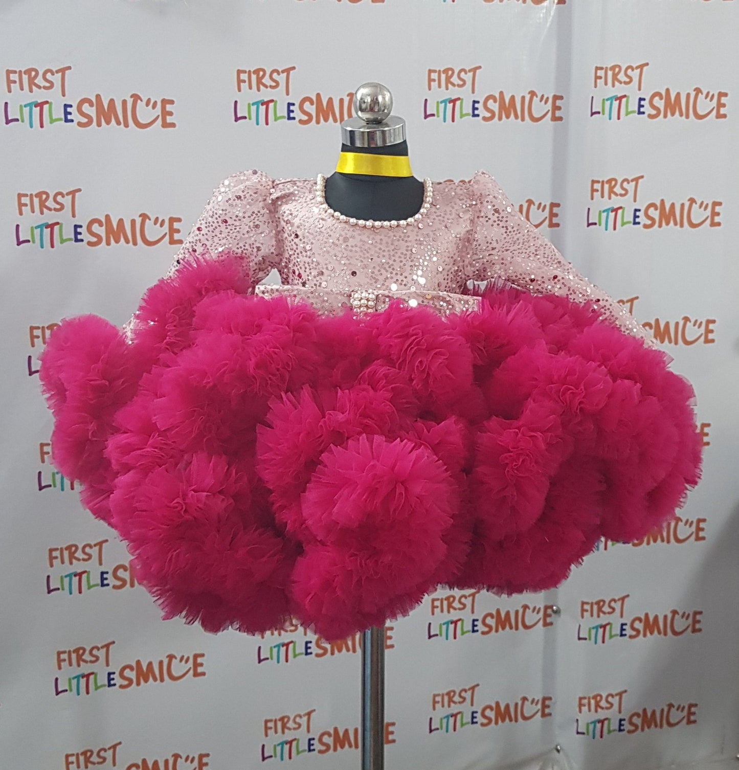 Fluffy Birthday Party Dress With Tail