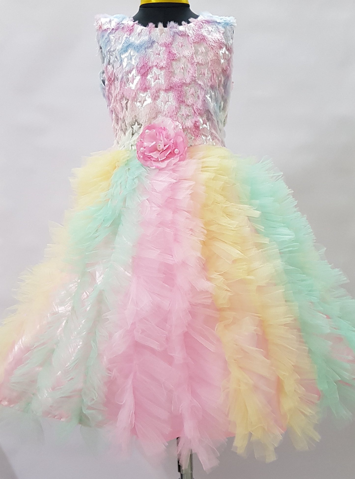 Beautiful Unicorn Style Multicoloured Birthday Party Dress