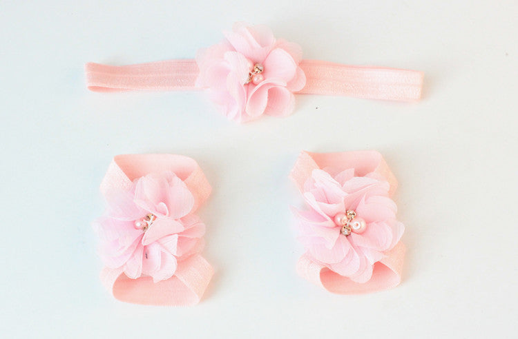 Floral Socks With Hairband