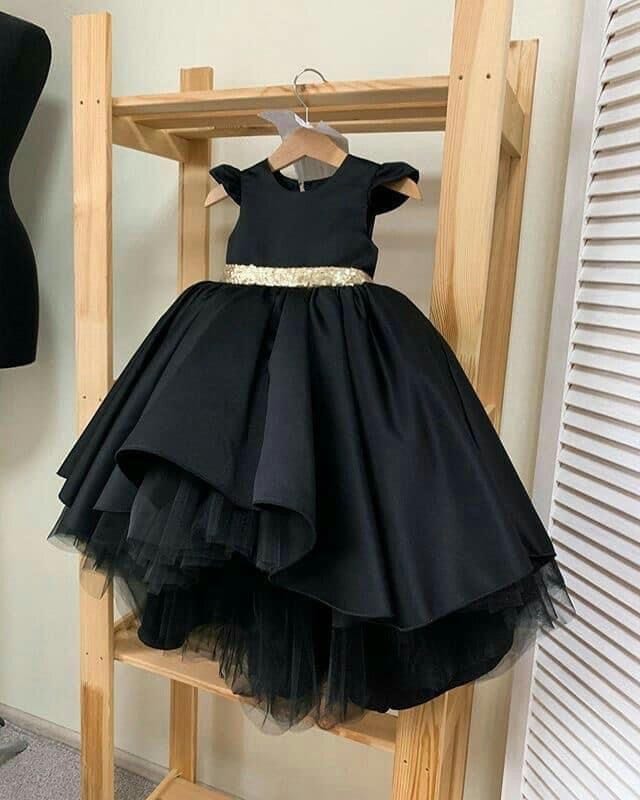 Black Coloured Birthday Party Dress With Tail – First Little Smile