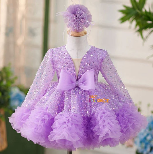 Beaded Fluffy Birthday Party Dress