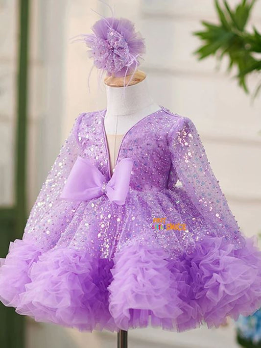 Beaded Fluffy Birthday Party Dress