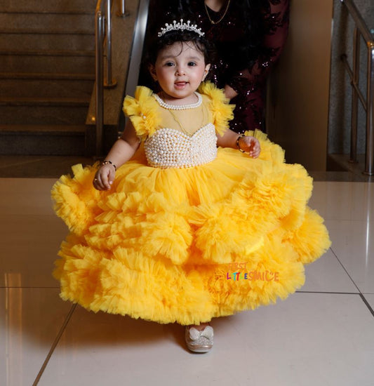 Beaded Fluffy Birthday Party Dress