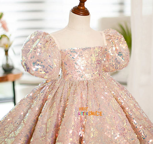 Sequin Fluffy Birthday Party Dress