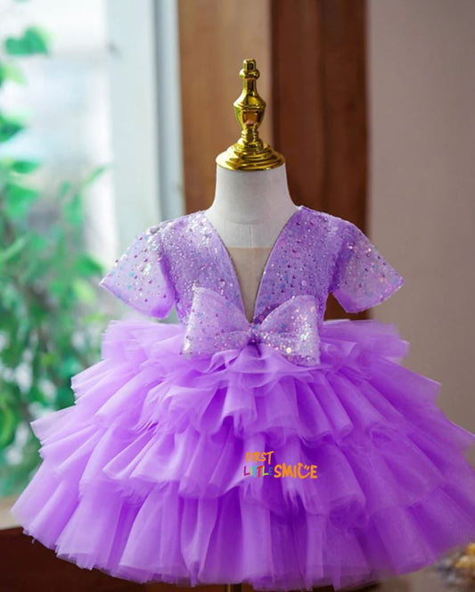 Beaded Fluffy Birthday Party Dress