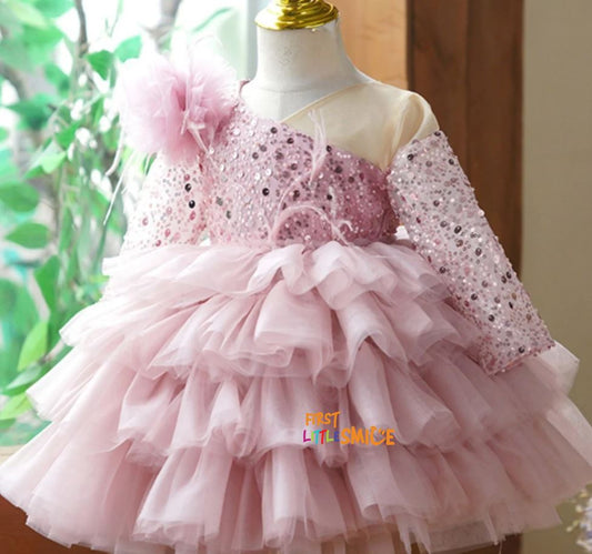 Beaded Fluffy Birthday Party Dress