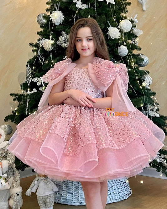 Beaded Fluffy Birthday Party Dress