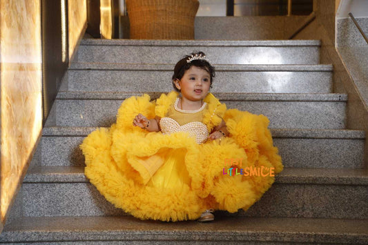 Beaded Fluffy Birthday Party Dress