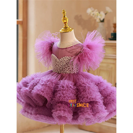 Beaded Fluffy Birthday Party Dress