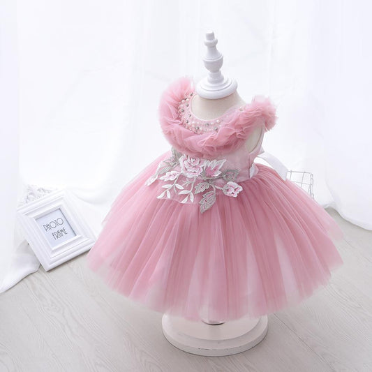 Buy 2-10 Years, Tutu Dress, Newest Flower Kids Baby Girl Tutu Dress Rainbow  Princess Birthday Party Pageant Costume Dress (Pink, 5-6 Years) Online at  desertcartINDIA