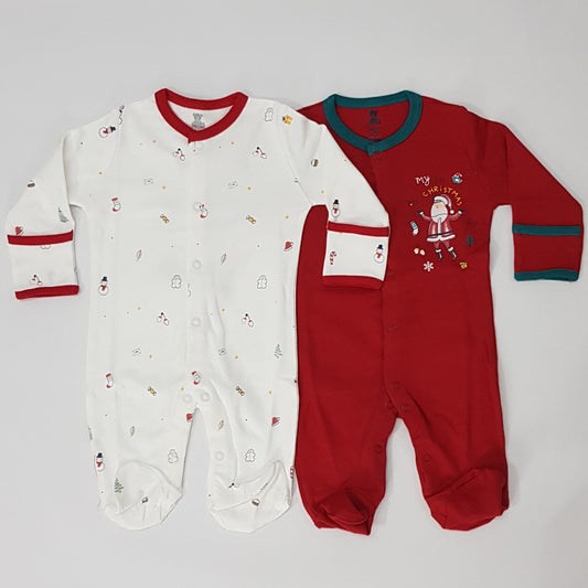 Set Of 2 Christmas Rompers