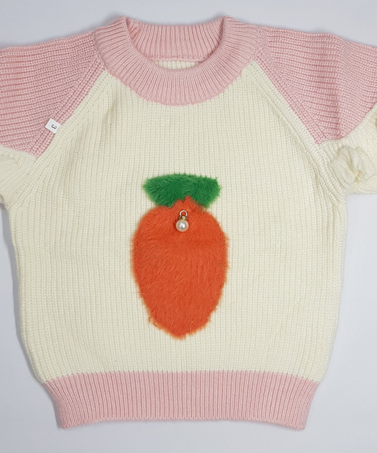 Full Sleeve Carrot Print Sweater