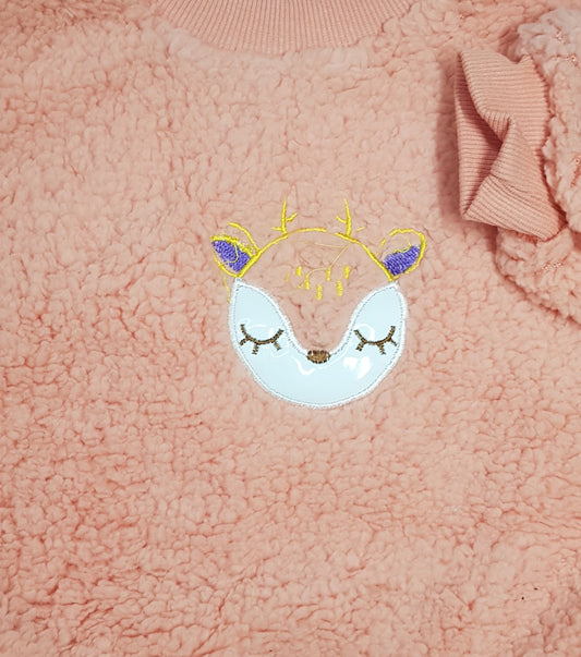 Full Sleeve Deer Print Sweatshirt