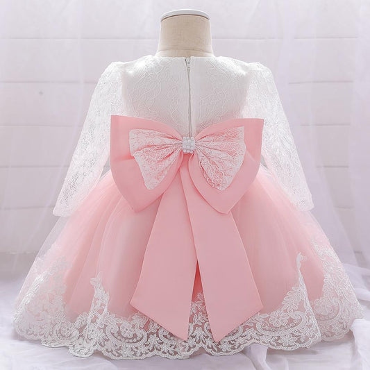 Beautiful Full Sleeve Birthday Party Dress