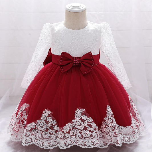 Beautiful Full Sleeve Birthday Party Dress